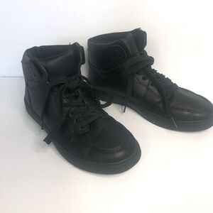 womens high top sneakers pu leather running shoes non slip walking athletic